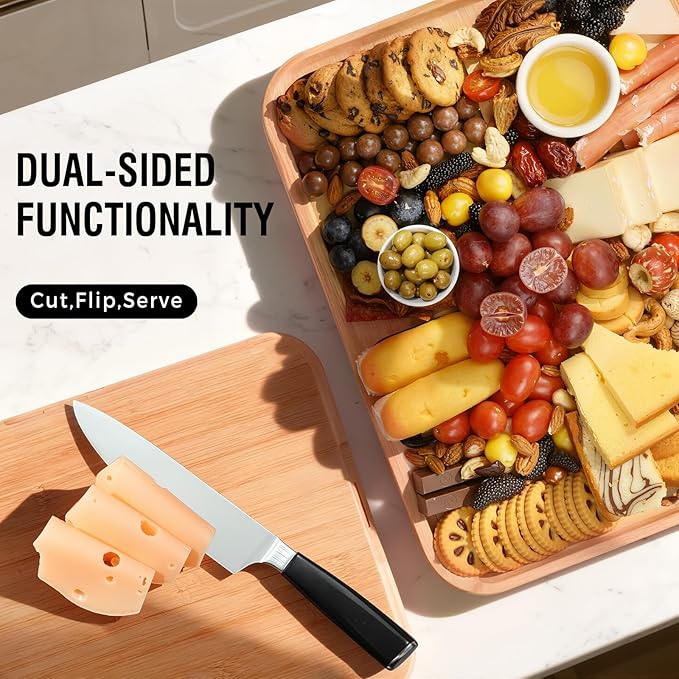 Renmxj Charcuterie Board with Clear Lid, Travel Portable Cheese Board Charcuterie Boxes Cutting Boards for Kitchen, House Warming Gifts New Home, World Cup Gift (Black, 6 Compartments)
