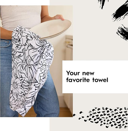 GEOMETRY Kitchen Dish Cloths - Spring & Summer Collection - Premium Dishcloths with Geoweave - Absorbent & Fast Drying Kitchen Towels - Sandy, 10" x 10" - 3-Pieces