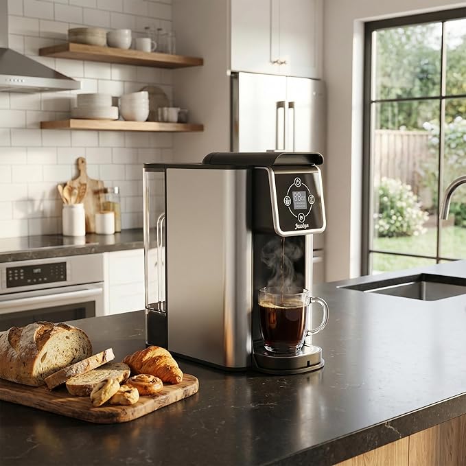 Jesslyn 3-in-1 Single Serve Coffee Maker, Compatible with K-Cup Pods, Ground Coffee & Loose Leaf Tea, Coffee Machine with 50oz Removable Water Reservoir, 6-10oz Brew Sizes, Fast Brewing(Black)