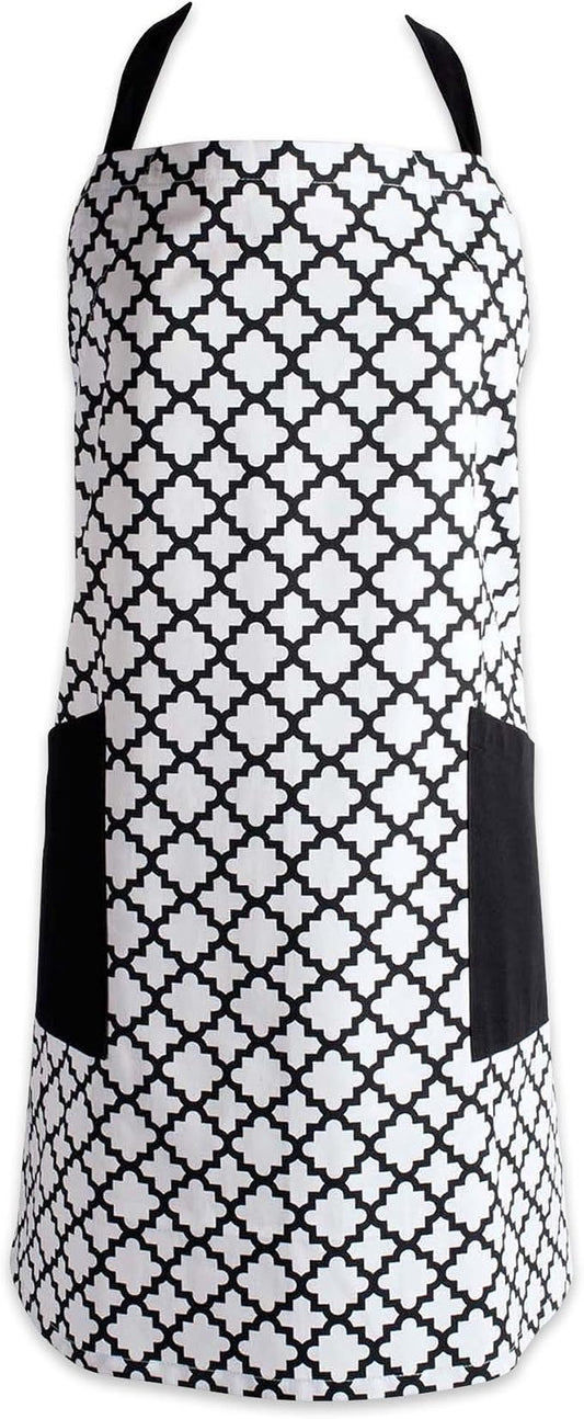 DII Lattice Basics Collection Kitchen Essentials, Apron, White