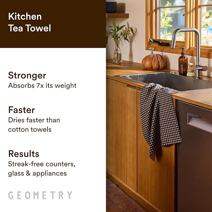 GEOMETRY Spring Kitchen Towels - Quick Dry Microfiber Cloth Spring & Summer Dish Towels for Kitchen Drying - Premium Quick Dry Towel - Cherry Bow, 18" x 30" - 1-Pack