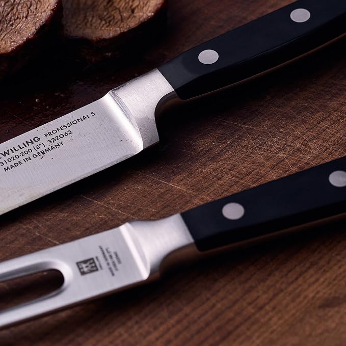 ZWILLING Professional S 2-Piece Razor-Sharp German Carving Knife Set, Made in Company-Owned German Factory with Special Formula Steel perfected for almost 300 Years, Dishwasher Safe