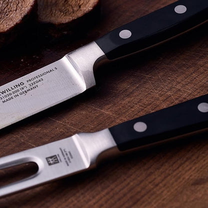 ZWILLING Professional S 2-Piece Razor-Sharp German Carving Knife Set, Made in Company-Owned German Factory with Special Formula Steel perfected for almost 300 Years, Dishwasher Safe