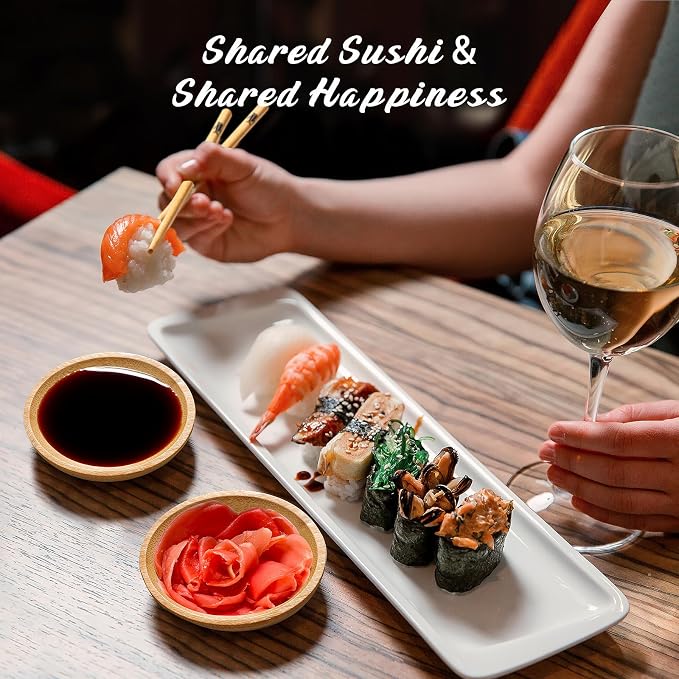 Delamu Sushi Making Kit, 22 in 1 Sushi Kit for Beginners/Pros Sushi Makers, with Bamboo Sushi Mats, Sushi Rolling Tube, Onigiri Mold, Rice Paddle, Sushi Knife, Guide Book & More