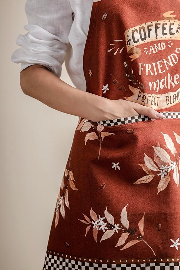 Maison d' Hermine 100% Cotton Apron for women with Pocket Kitchen Chef Apron for Men Cooking Spring Summer