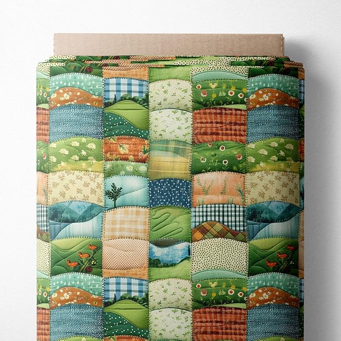 100% Cotton Fabric by the Yard – Turkish Quality Quilting & Sewing Fabric, 1 Yard x 1.69 Yards Wide, Patchwork Cotton for Crafts