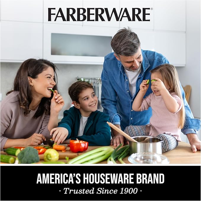 Farberware Build-A-Board Bamboo Cutting Board with Built-In Compartments & Clear Locking Lid, Black Handles, Charcuterie, Snack Tray, Food Prep and Serving Platter