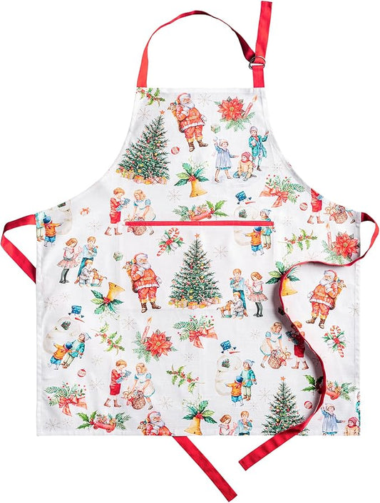 Maison d' Hermine 100% Cotton Apron for women with Pocket Kitchen Chef Apron for Men Cooking Spring Summer