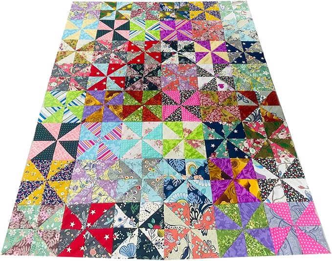 HANPATQUI 200PCS 4 x 4 inch Floral 100% Cotton Fat Quarters Fabric for Sewing and Quilting Bundles Precut Fabric Square for DIY Craft Patchwork
