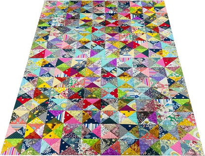HANPATQUI 50PCS 12 x 12 inch Floral 100% Cotton Fat Quarters Fabric for Sewing and Quilting Bundles Precut Fabric Square for DIY Craft Patchwork