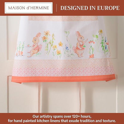 Maison d' Hermine 100% Cotton Apron for women with Pocket Kitchen Chef Apron for Men Cooking Spring Summer