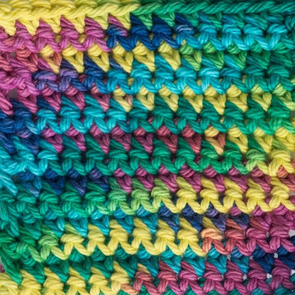 Lily Sugar'n Cream 100% Cotton Yarn 6-Pack Bundle with Bella's Crafts Stitch Markers (Ombre Fun Mix)