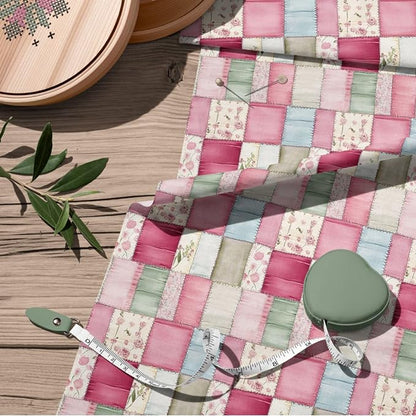 100% Cotton Fabric by the Yard – Turkish Quality Quilting & Sewing Fabric, 1 Yard x 1.69 Yards Wide, Patchwork Cotton for Crafts