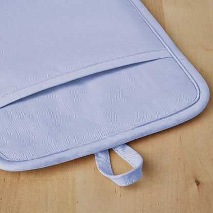 KitchenAid Ribbed Soft Silicone Pot Holder 2-Pack Set, Lavender Cream Purple, 7"x9"