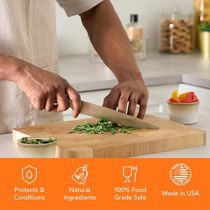 CLARK'S Cutting Board Refined Coconut Soap - Plant Based Food Safe Castile Soap For Countertops Butcher Blocks Bamboo And Utensils - Cleans And Restores Wood - Use Before Food Grade Mineral Oil