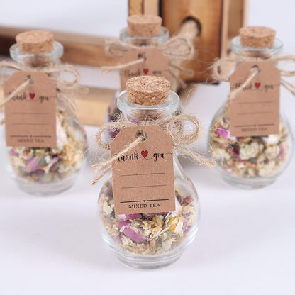 HTF Pack of 5 Personalized Wedding Gifts, Tea Party Favors for Women, Wedding Decor, Bridesmaid Gifts, Bridal Shower Gifts, Engagement Gift, Wedding Decorations for Guests (Jar, Mixed)