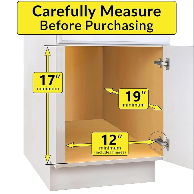 LYNK PROFESSIONAL® Pull Out Cabinet Organizer - 11" x 18" - Slide Out Cabinet Organizer for Kitchens - Sliding Shelves - Pull Out Drawer, Pots and Pans Storage - Lifetime Ltd Warranty - 2 Tier