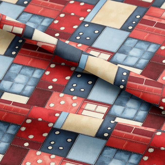 100% Cotton Fabric by the Yard – Turkish Quality Quilting & Sewing Fabric, 1 Yard x 1.69 Yards Wide, Patchwork Cotton for Crafts