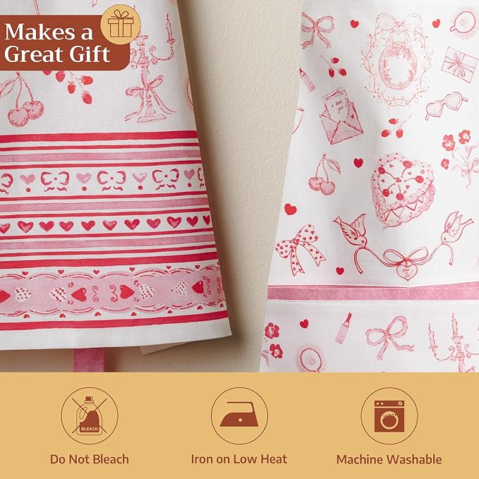 Maison d' Hermine 100% Cotton Apron for women with Pocket Kitchen Chef Apron for Men Cooking Spring Summer