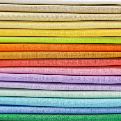 18 * 21inch Cotton Fabric, Premium Fabric Pure Quilting Fat Quarter Bundles Patchwork for Sewing DIY Craft (Macaron, 16PCS)