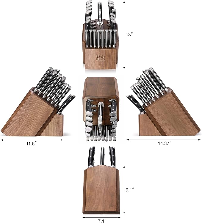Cangshan S Series 1026054 German Steel Forged 23-Piece Knife Block Set