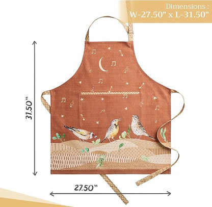 Maison d' Hermine 100% Cotton Apron for women with Pocket Kitchen Chef Apron for Men Cooking Spring Summer