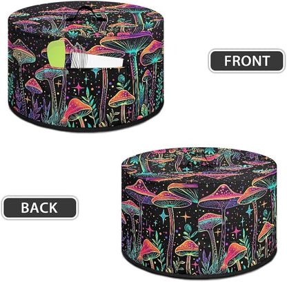 Mushroom Pattern Slow Cooker Cover Protection Crock Fits for Most 6-8 Quart Oval Slow Cooker Dustproof Small Appliance Accessories Decor