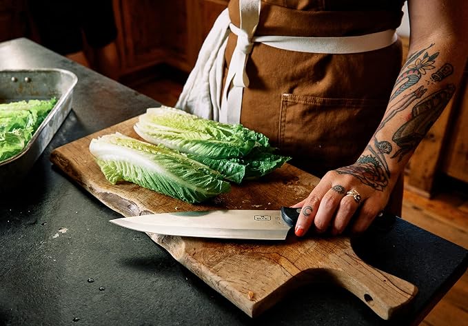 Buck Knives 931 Chef's Knife, 8" 420HC Stainless Steel Blade Kitchen Knife, Slate Paperstone Handle, Full Tang Made in the USA Kitchen Cutlery, 9.1 oz