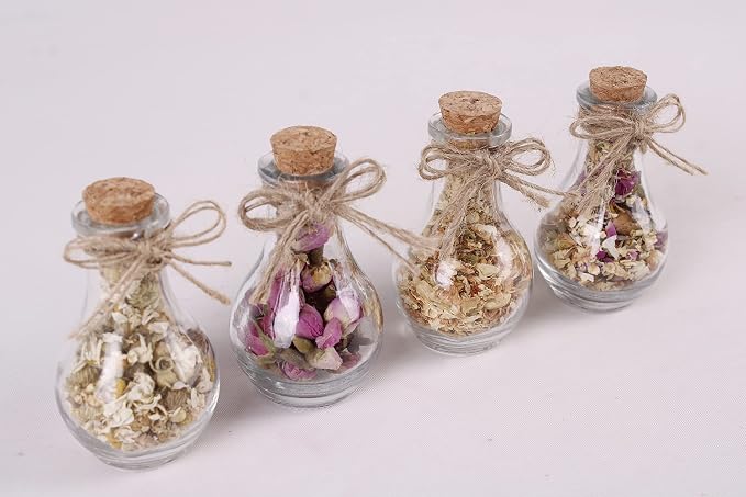 HTF Pack of 5 Personalized Wedding Gifts, Tea Party Favors for Women, Wedding Decor, Bridesmaid Gifts, Bridal Shower Gifts, Engagement Gift, Wedding Decorations for Guests (Jar, Mixed)