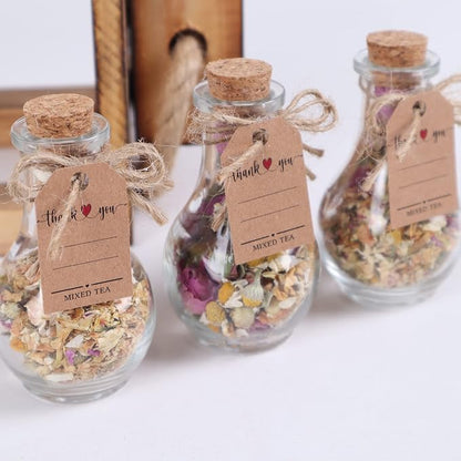 HTF Pack of 5 Personalized Wedding Gifts, Tea Party Favors for Women, Wedding Decor, Bridesmaid Gifts, Bridal Shower Gifts, Engagement Gift, Wedding Decorations for Guests (Jar, Mixed)