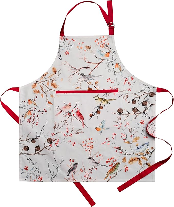 Maison d' Hermine 100% Cotton Apron for women with Pocket Kitchen Chef Apron for Men Cooking Spring Summer