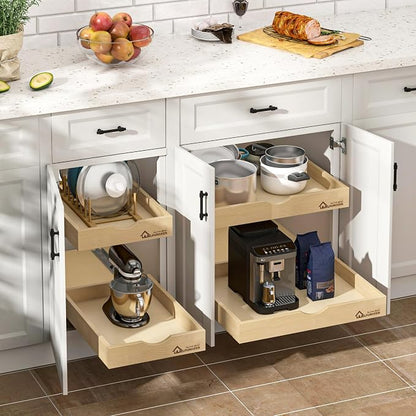 WelFurGeer Soft Close Pull Out Drawers for Cabinets, 29" W x 21" D Pull Out Cabinet Drawer with Heavy Duty Slides, Pull Out Cabinet Organizer, Cabinet Drawers Slide Out, Pull-Out Home Organizers