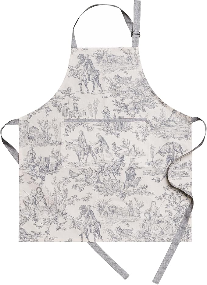 Maison d' Hermine 100% Cotton Apron for women with Pocket Kitchen Chef Apron for Men Cooking Spring Summer