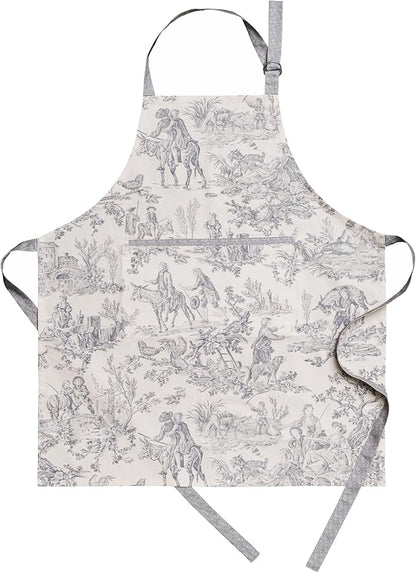 Maison d' Hermine 100% Cotton Apron for women with Pocket Kitchen Chef Apron for Men Cooking Spring Summer