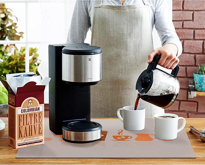 Golener Thick Coffee Maker Bar Mat Countertop,Quick dry mat,Bar Drying Mat,Coffee Bar Tray for Countertop,Coffee Nook Mat,Spill Mat