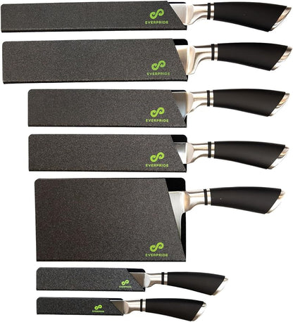 EVERPRIDE 7-Piece Knife Guard Set, Universal Blade Cover Knife Sheaths for Chef and Kitchen Knives Durable Knife Edge Guards Include Multiple Sizes to Protect Your Full Set of Knives