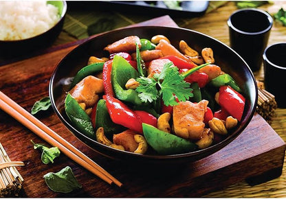 Helen's Asian Kitchen Carbon Steel Wok, 12-Inch Flat Bottom Stir Fry Pan