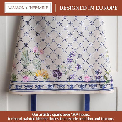 Maison d' Hermine 100% Cotton Apron for women with Pocket Kitchen Chef Apron for Men Cooking Spring Summer