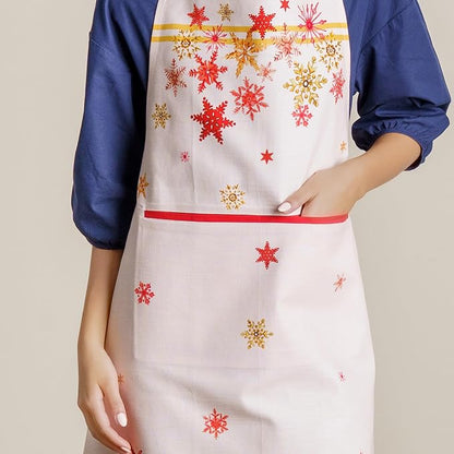 Maison d' Hermine 100% Cotton Apron for women with Pocket Kitchen Chef Apron for Men Cooking Spring Summer