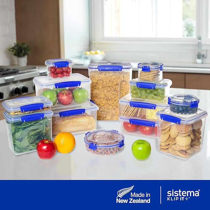 Sistema Klip It Multi-Use Food Storage Container Set, 6-Piece