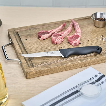 Restaurantware-6 Inch Boning Knife, 1 With Colored Coded Pins Flexible Boning Knife - High-Carbon, Stain-Resistant, Black German Steel Fillet Knife, Ergonomic Handle, For Fish, Vegetables Or Entrees