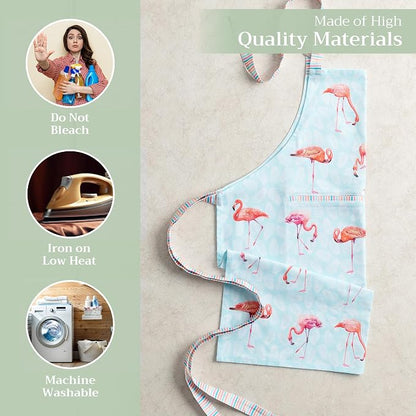 Maison d' Hermine 100% Cotton Apron for women with Pocket Kitchen Chef Apron for Men Cooking Spring Summer