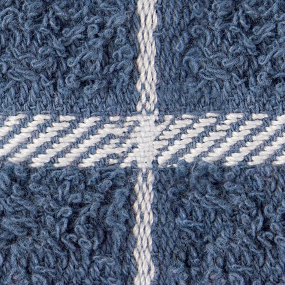 Ritz Premium 100% Cotton Terry Check Kitchen Dish Cloths - Highly Absorbent, Super Soft, Long-Lasting, 12"x12", 6-Pack, Federal Blue