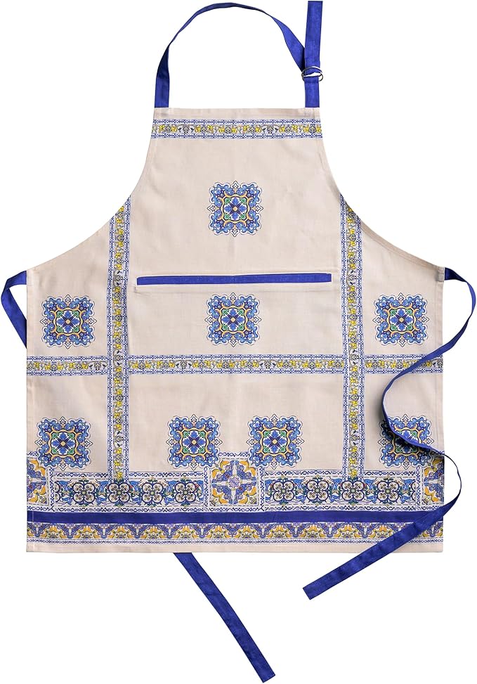Maison d' Hermine 100% Cotton Apron for women with Pocket Kitchen Chef Apron for Men Cooking Spring Summer