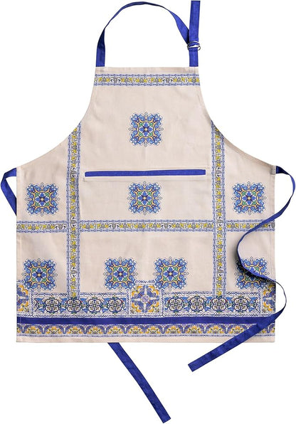 Maison d' Hermine 100% Cotton Apron for women with Pocket Kitchen Chef Apron for Men Cooking Spring Summer