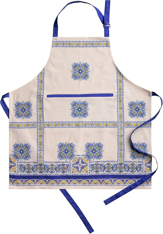 Maison d' Hermine 100% Cotton Apron for women with Pocket Kitchen Chef Apron for Men Cooking Spring Summer