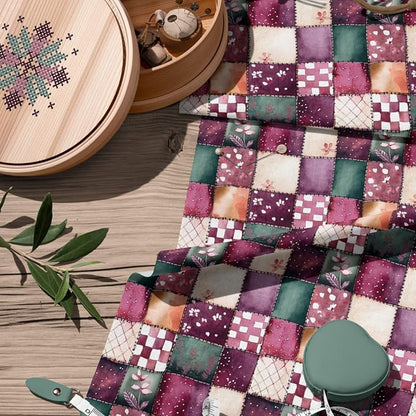 100% Cotton Fabric by the Yard – Turkish Quality Quilting & Sewing Fabric, 1 Yard x 1.69 Yards Wide, Patchwork Cotton for Crafts