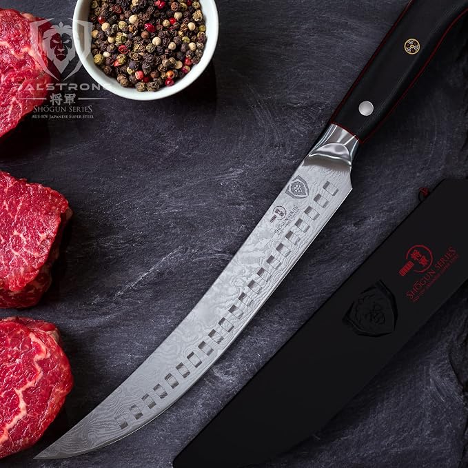 DALSTRONG Butcher Knife - 8 inch - Shogun Series ELITE - Japanese AUS-10V Super Steel - G10 Handle - Vacuum Treated - Meat Slicer Gift - Razor Sharp Breaking Knife - BBQ Knife - Sheath Included
