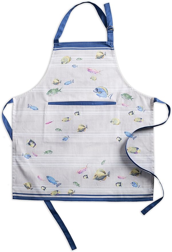Maison d' Hermine 100% Cotton Apron for women with Pocket Kitchen Chef Apron for Men Cooking Spring Summer