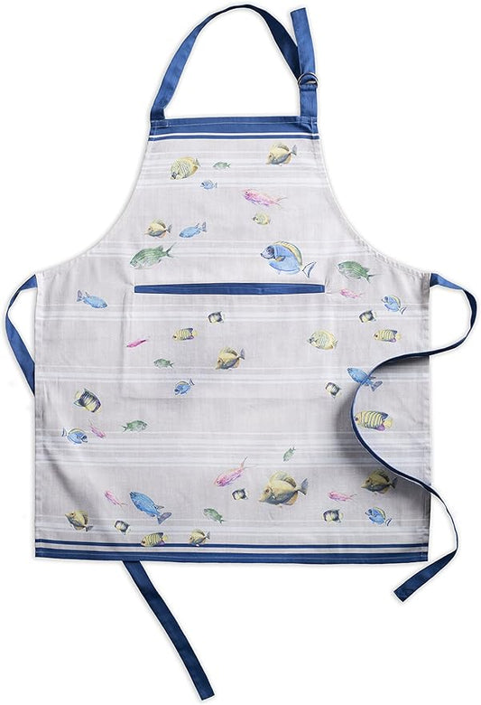 Maison d' Hermine 100% Cotton Apron for women with Pocket Kitchen Chef Apron for Men Cooking Spring Summer